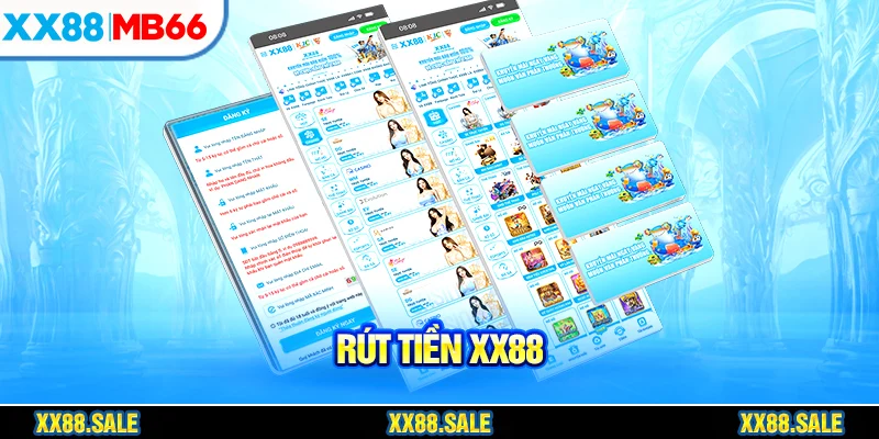 Truy cập vào website chính thức để thực hiện rút tiền XX88